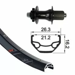 GMB XLC / Rodi Blackrock Disc Ruota Posteriore MTB 26 12x142mm