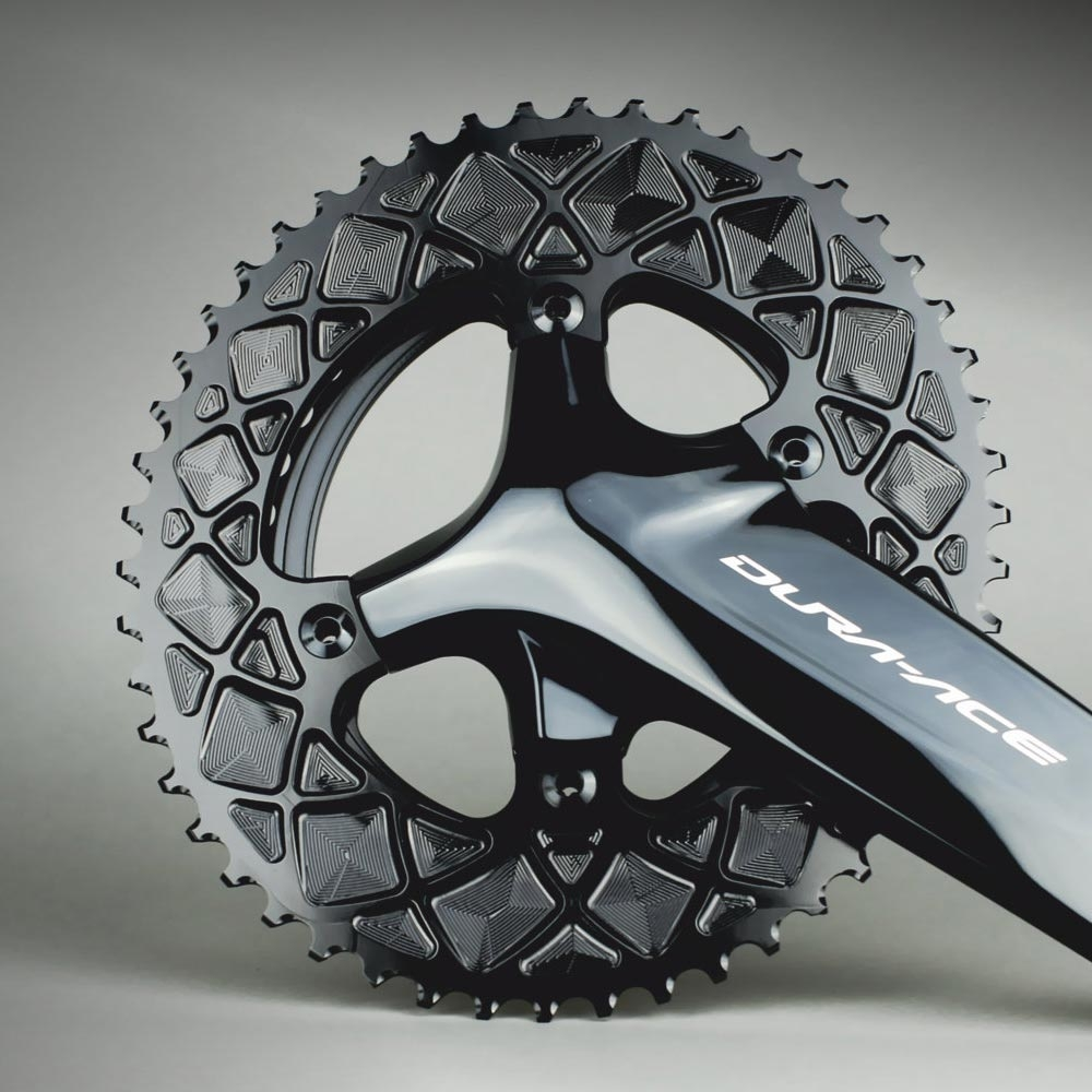 AbsoluteBlack Shimano R9100/R8000 Corona Ovale Esterna 1 AbsoluteBlack Shimano R9100/R8000 Corona Ovale Esterna