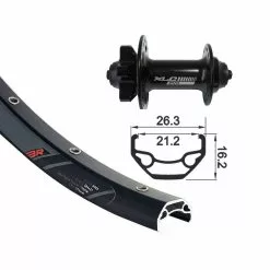 GMB XLC / Rodi Blackrock Disc Ruota Anteriore MTB 27,5"