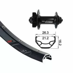 GMB XLC / Rodi Blackrock Disc Ruota Anteriore MTB 26 15x100mm