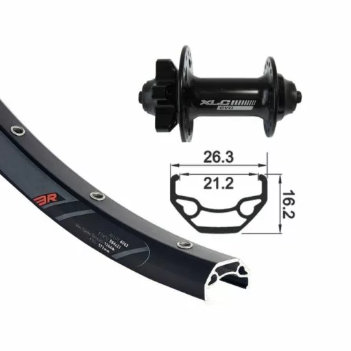 GMB XLC / Rodi Blackrock Disc Ruota Anteriore MTB 26 15x100mm 7 GMB XLC / Rodi Blackrock Disc Ruota Anteriore MTB 26 15x100mm -Vendite MTB Elettriche gmb ruota 2146830000 2 2