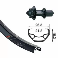 GMB XLC / Rodi Blackrock Disc Ruota Posteriore MTB 27,5"