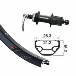 GMB Alivio / Rodi Blackrock Disc QR Ruota Posteriore MTB 29"