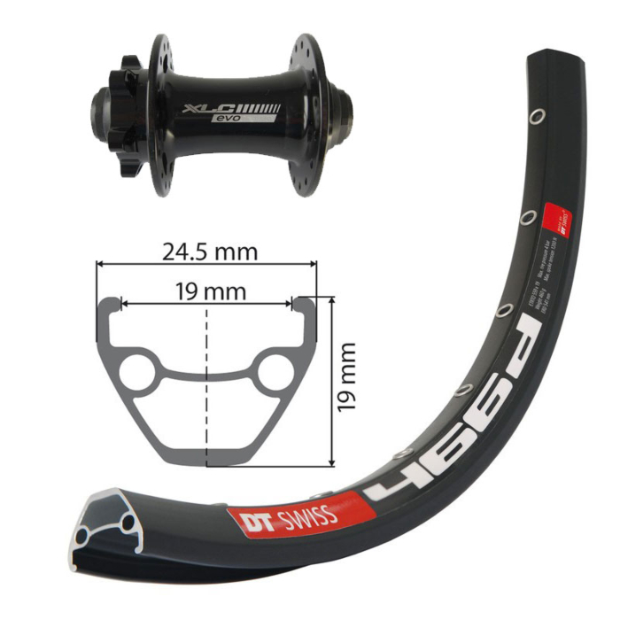 GMB XLC / DT-Swiss 466D Disc Ruota Anteriore MTB 27,5" 1 GMB XLC / DT-Swiss 466D Disc Ruota Anteriore MTB 27,5"