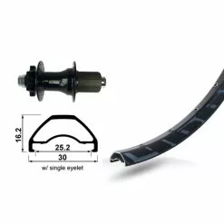 GMB XLC / Rodi Ready 25 Ruota Posteriore MTB 29" 12x142mm